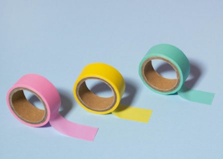 arrangement-with-colorful-tapes